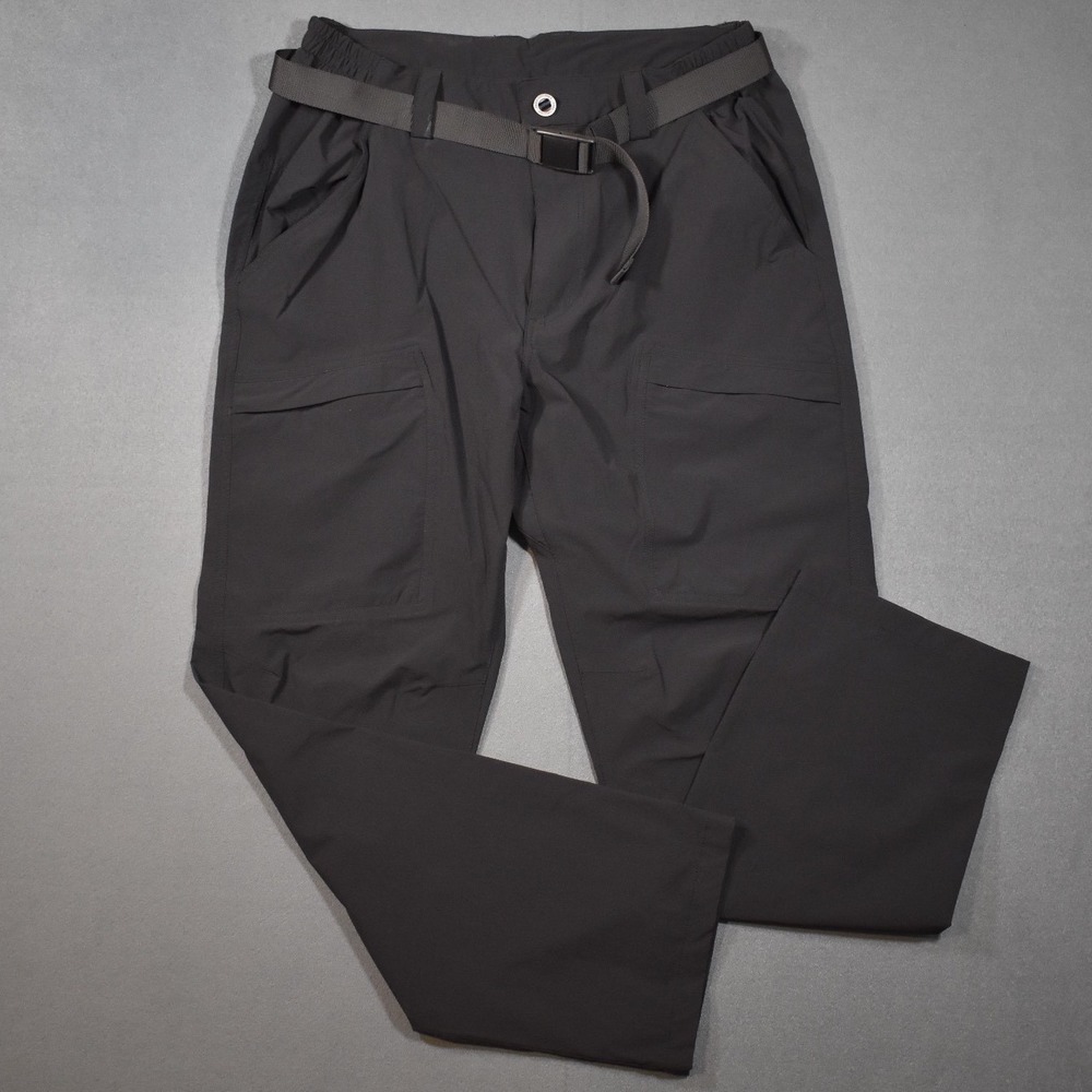Free Soldier Mens Tactical Pants 34x30 Black w/ Clip Belt Nylon/Spandex